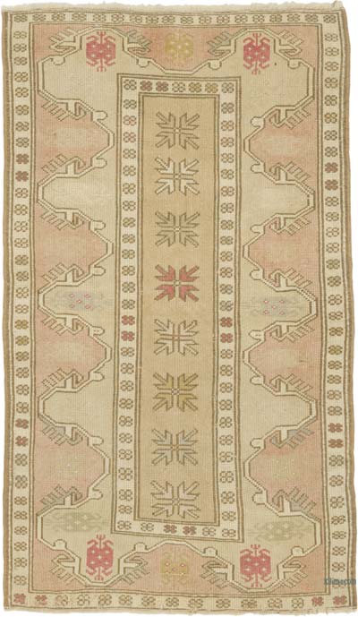 El Dokuma Vintage Halı - 89 cm x 144 cm