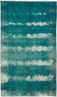 Over-dyed Vintage Hand-Knotted Turkish Rug - 3' 11" x 6' 7" (47" x 79")