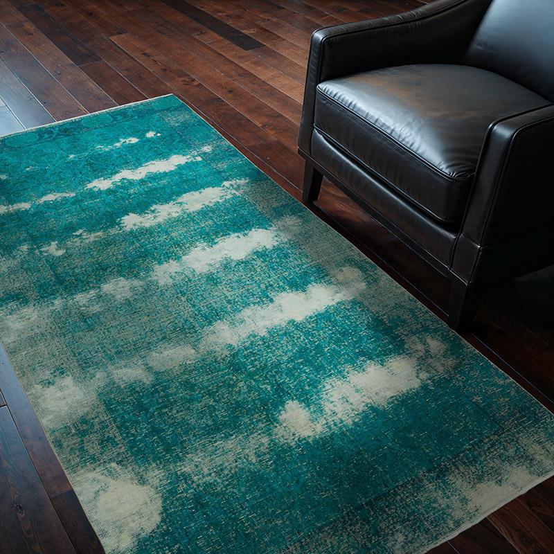 Alfombra Turca Vintage Sobre-teñida - 120 cm x 200 cm - K0088029