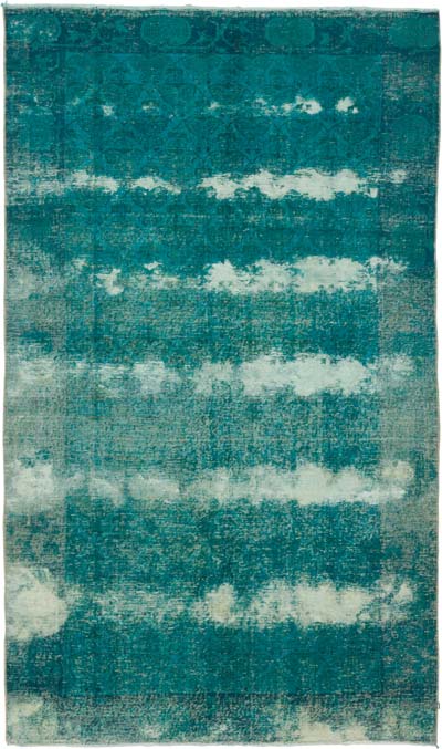 Boyalı El Dokuma Vintage Halı - 120 cm x 200 cm