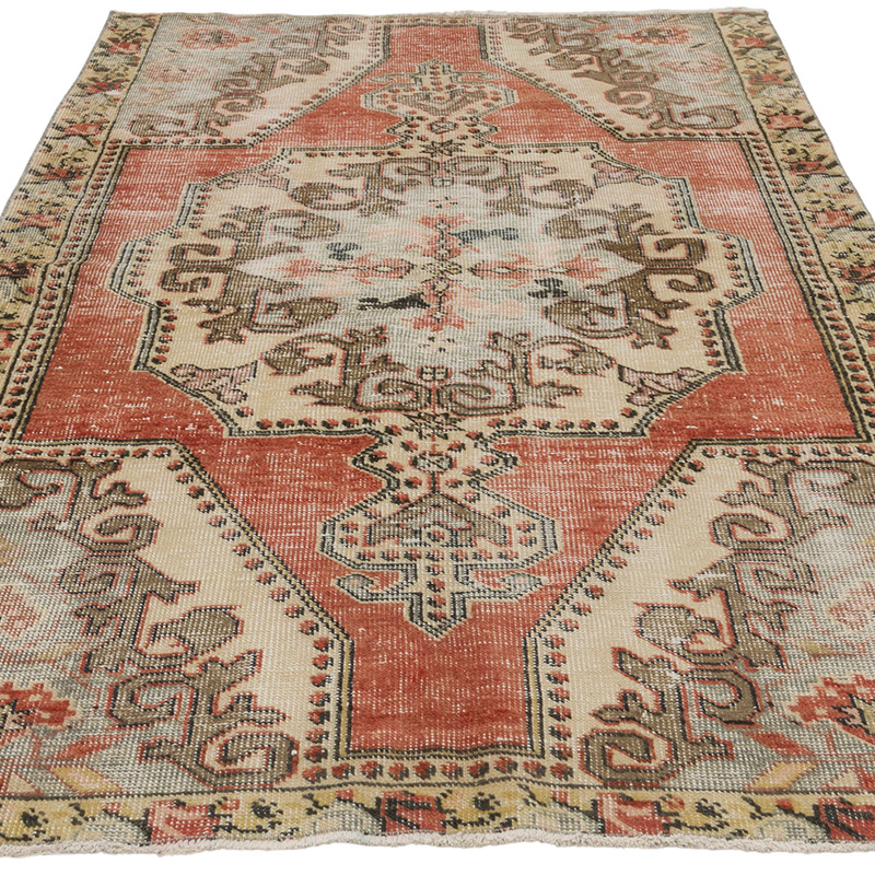 Vintage Turkish Hand-Knotted Rug - 4' 3" x 6' 7" (51" x 79") - K0088035