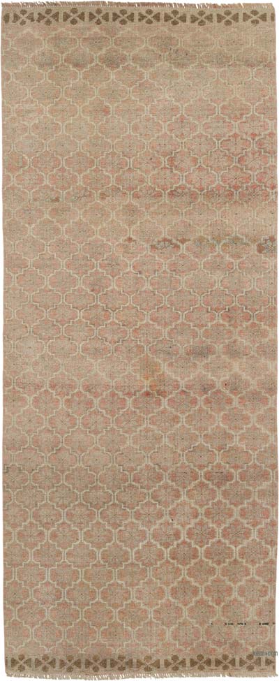 Pasillo Vintage Turco Anudado a Mano - 87 cm x 210 cm