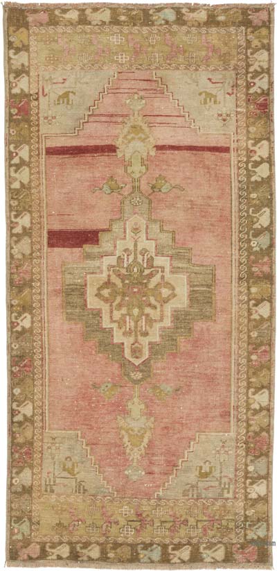 El Dokuma Vintage Halı - 96 cm x 197 cm