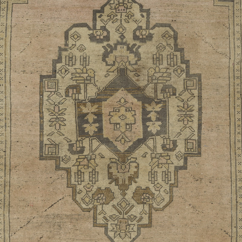 Alfombra Vintage Turca Anudada a Mano - 128 cm x 232 cm - K0088043
