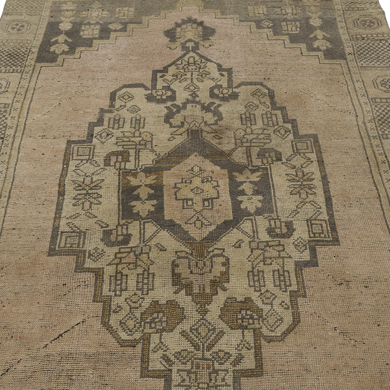 Alfombra Vintage Turca Anudada a Mano - 128 cm x 232 cm - K0088043