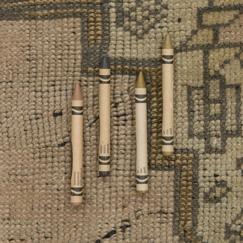 Alfombra Vintage Turca Anudada a Mano - 128 cm x 232 cm - K0088043