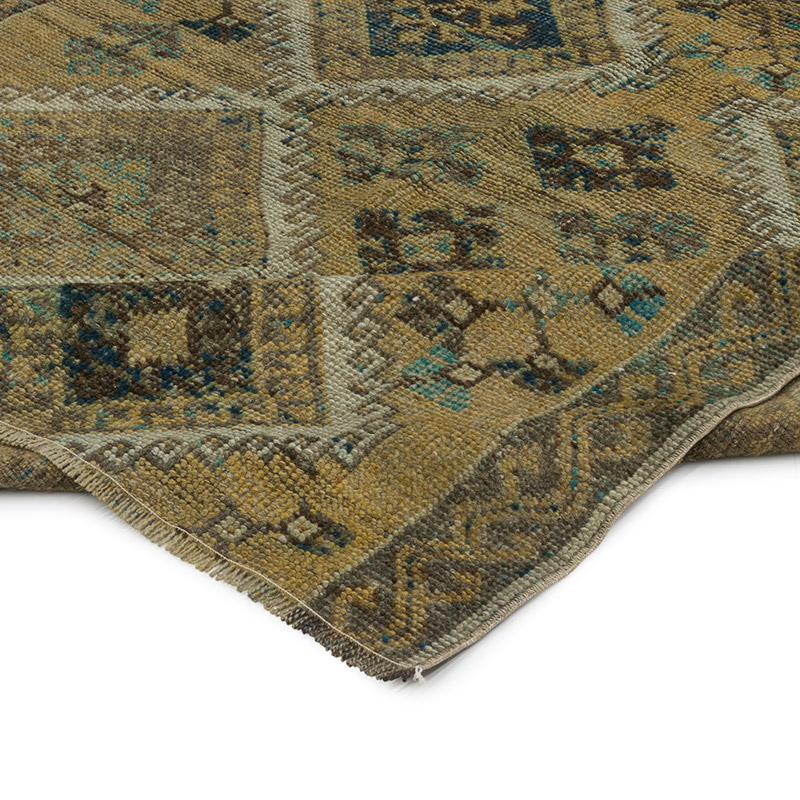 Alfombra Vintage Turca Anudada a Mano - 144 cm x 261 cm - K0088047