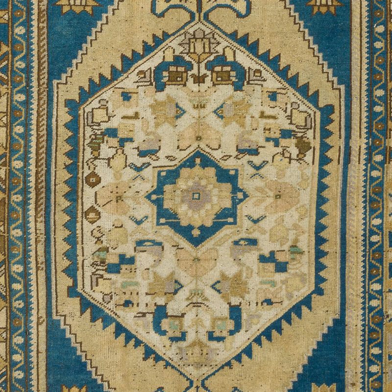 Alfombra Vintage Turca Anudada a Mano - 130 cm x 230 cm - K0088054