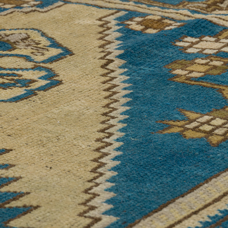 Alfombra Vintage Turca Anudada a Mano - 130 cm x 230 cm - K0088054