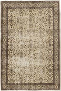 Alfombra Vintage Turca Anudada a Mano - 178 cm x 261 cm