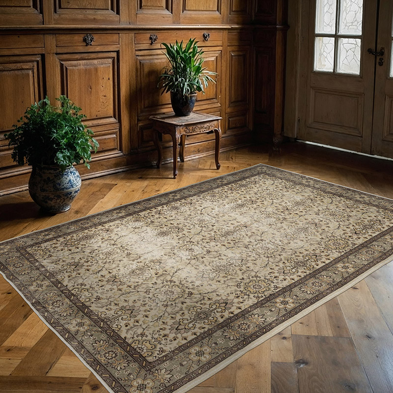 Vintage Turkish Hand-Knotted Rug - 5' 10" x 8' 7" (70" x 103") - K0088055