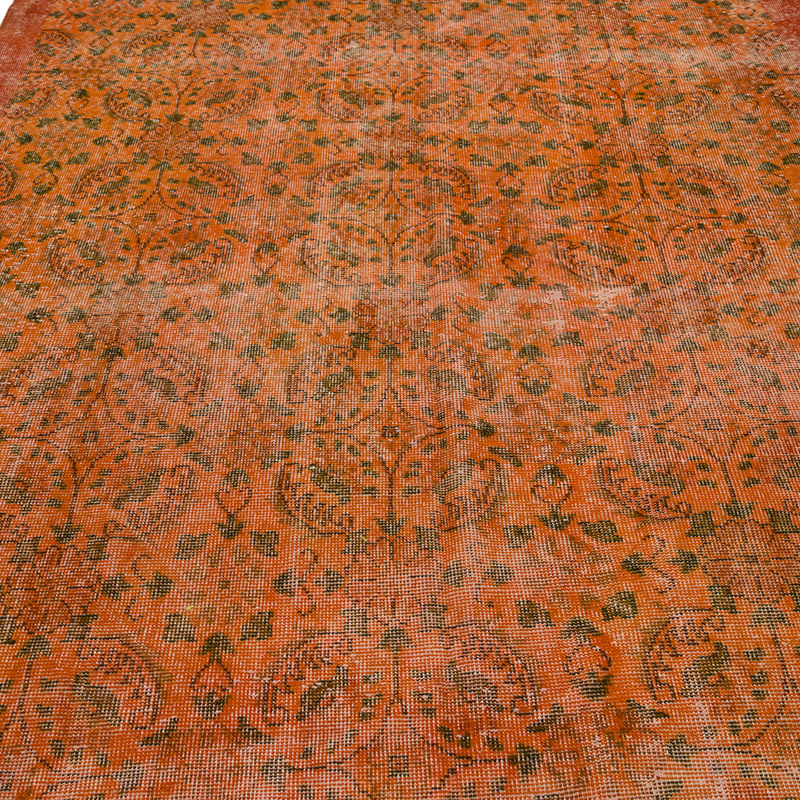 Alfombra Turca Vintage Sobre-teñida - K0088057