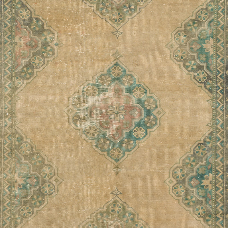 Vintage Turkish Hand-Knotted Runner - 3' 7" x 10' 4" (43" x 124") - K0088060