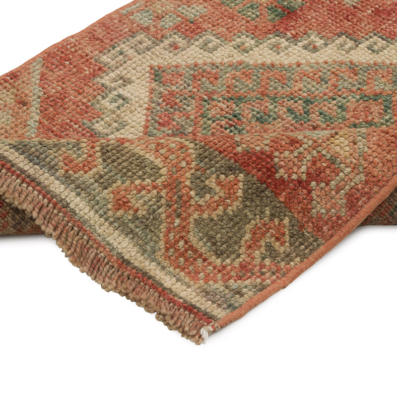 Vintage Turkish Hand-Knotted Runner - 1' 10" x 11' 3" (22" x 135") - K0088061