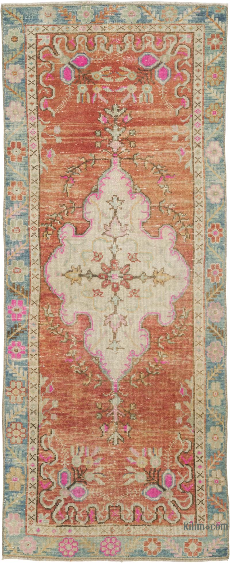 Vintage Turkish Hand-Knotted Runner - 2' 7" x 6' 3" (31" x 75") - K0088063