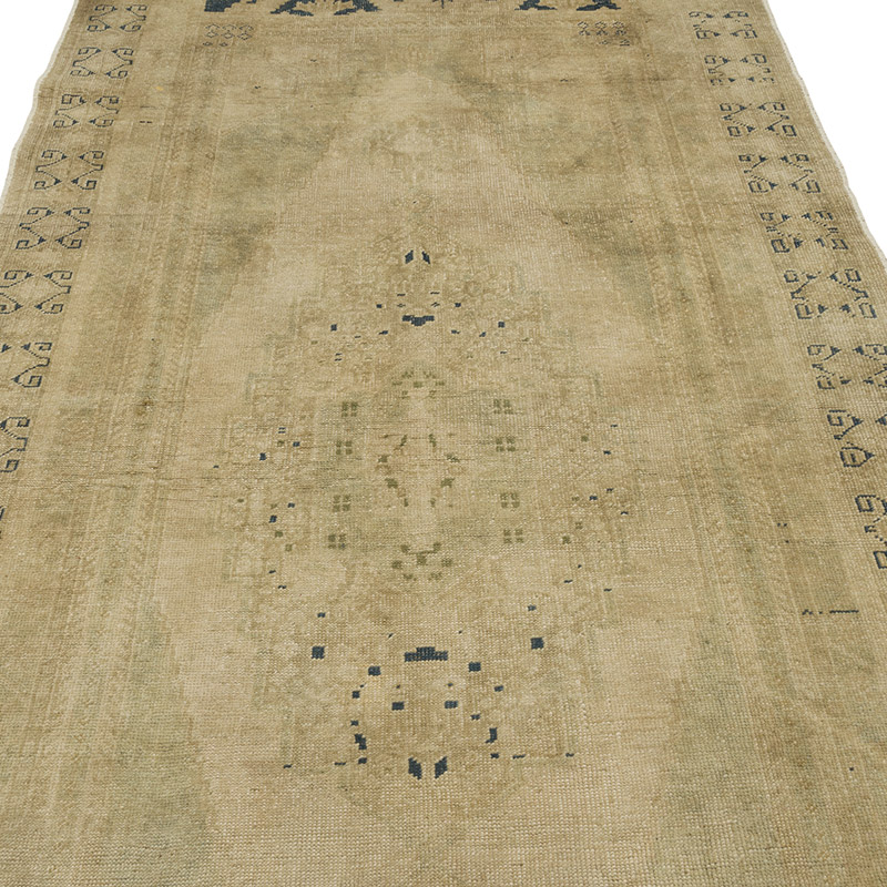 Pasillo Vintage Turco Anudado a Mano - 130 cm x 290 cm - K0088064