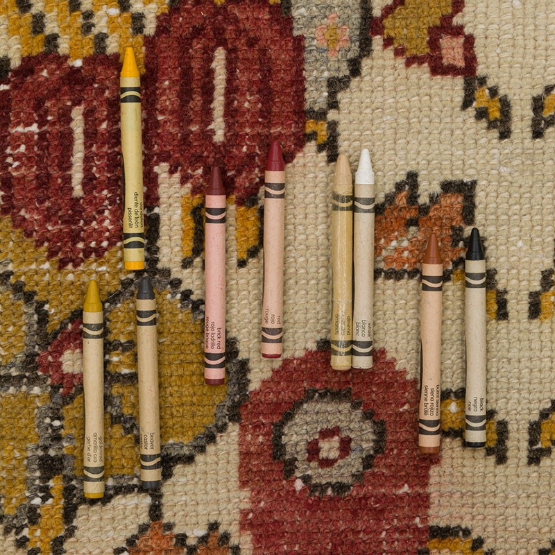 Vintage Turkish Hand-Knotted Rug - 3' 7" x 6' 11" (43" x 83") - K0088065