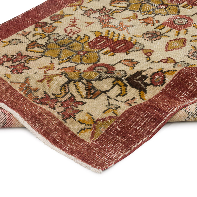 Vintage Turkish Hand-Knotted Rug - 3' 7" x 6' 11" (43" x 83") - K0088065