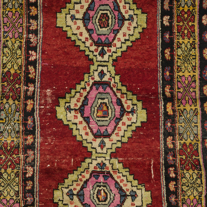 Vintage Turkish Hand-Knotted Rug - 4' 4" x 8' 6" (52" x 102") - K0088066