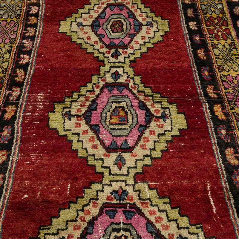 Vintage Turkish Hand-Knotted Rug - 4' 4" x 8' 6" (52" x 102") - K0088066