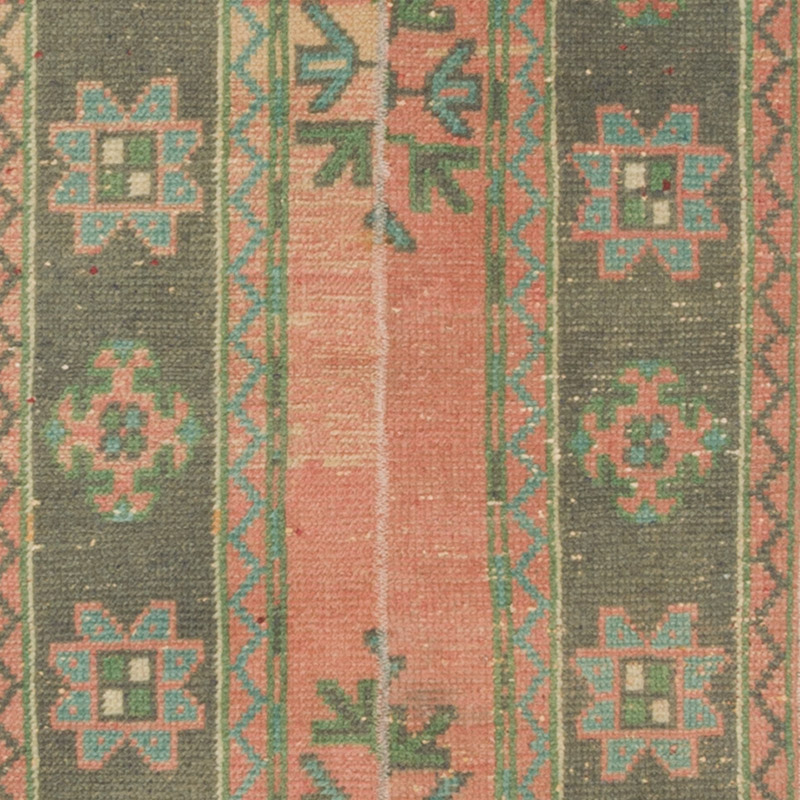 Pink Vintage Turkish Hand-Knotted Runner - 2' 2" x 11' 1" (26" x 133") - K0088071