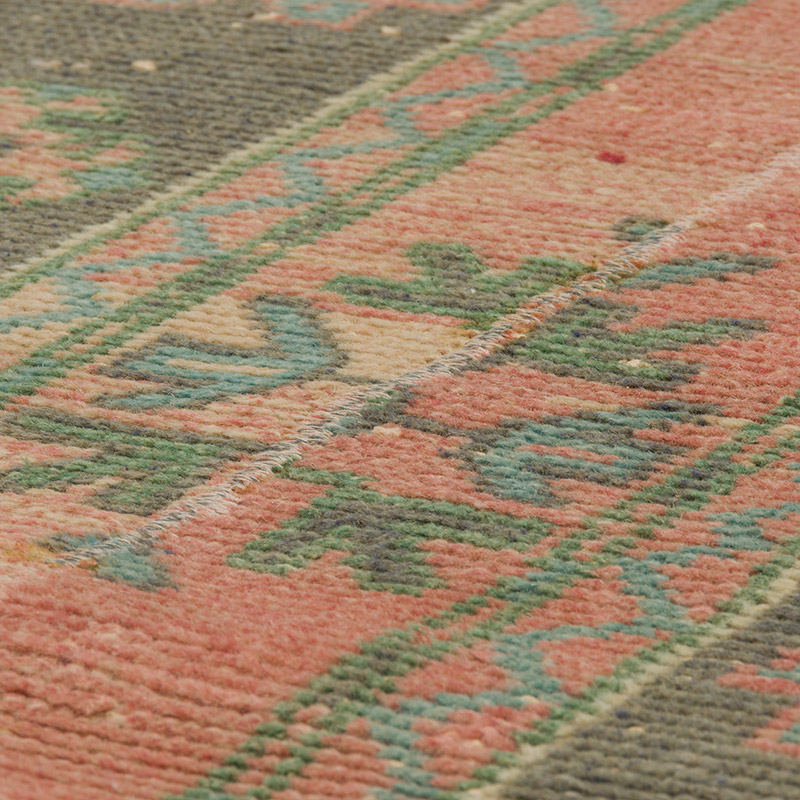 Pink Vintage Turkish Hand-Knotted Runner - 2' 2" x 11' 1" (26" x 133") - K0088071