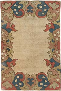 Vintage Turkish Hand-Knotted Rug - 4' 3" x 6' 4" (51" x 76")