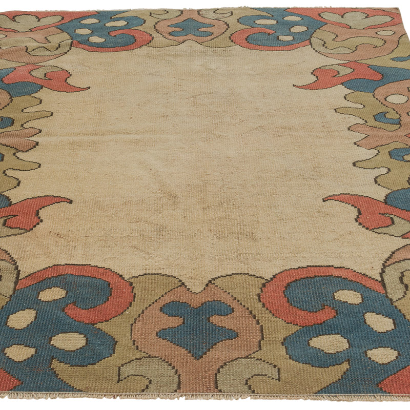 Alfombra Vintage Turca Anudada a Mano - 130 cm x 192 cm - K0088072