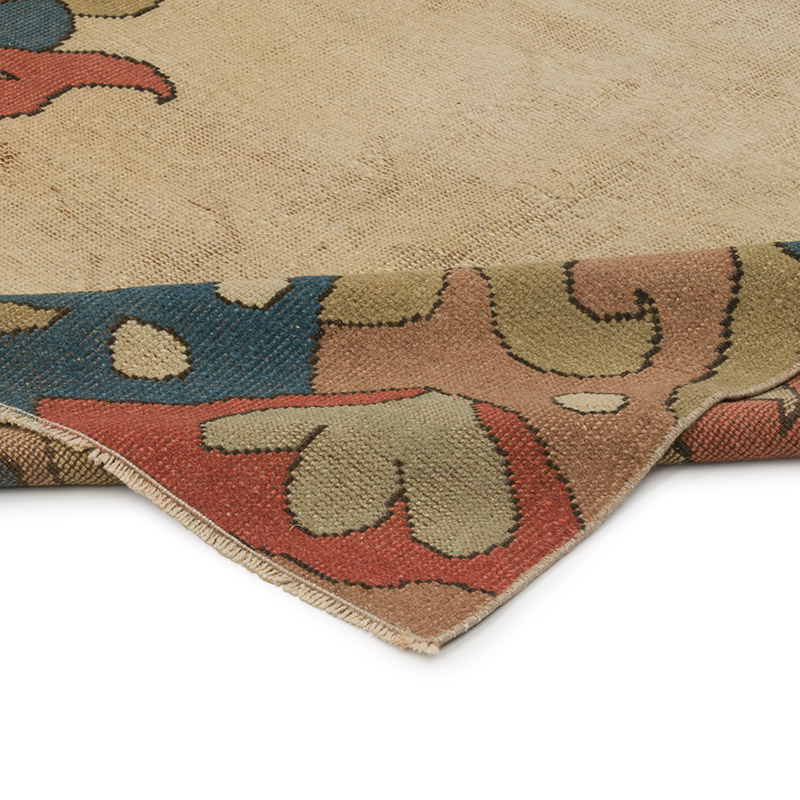 Alfombra Vintage Turca Anudada a Mano - 130 cm x 192 cm - K0088072