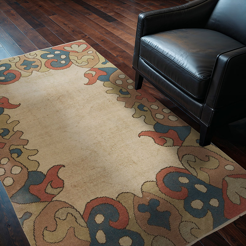 Vintage Turkish Hand-Knotted Rug - 4' 3" x 6' 4" (51" x 76") - K0088072