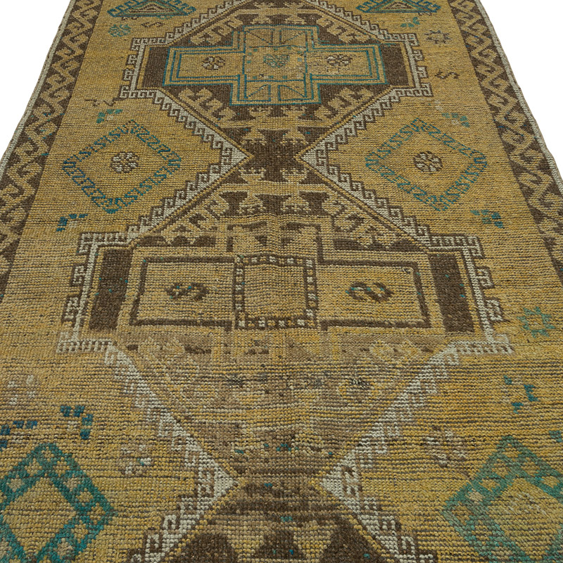Vintage Turkish Hand-Knotted Runner - 4' 5" x 10' 10" (53" x 130") - K0088073
