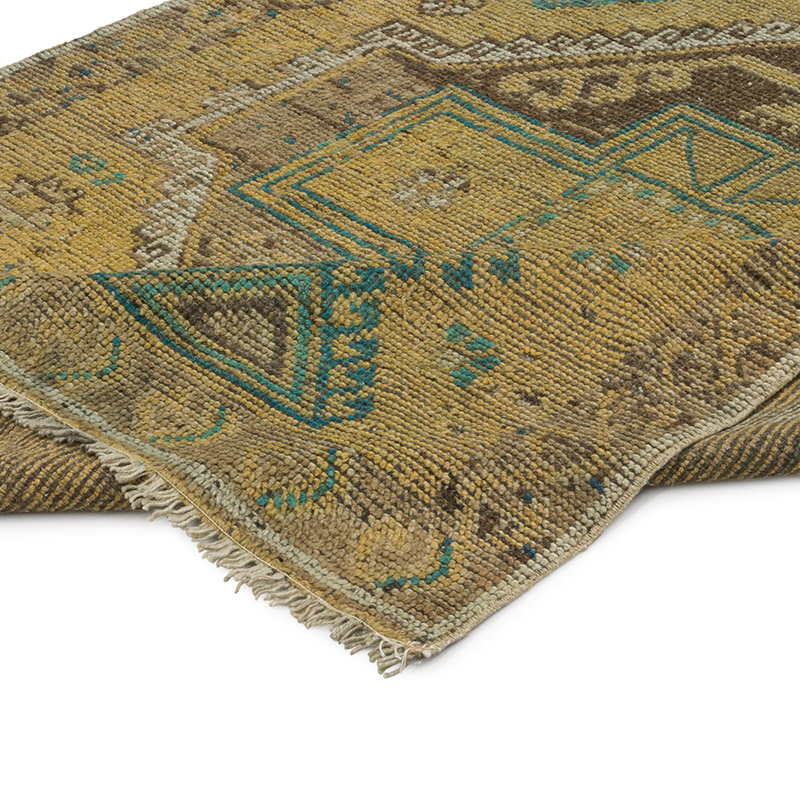 Vintage Turkish Hand-Knotted Runner - 4' 5" x 10' 10" (53" x 130") - K0088073