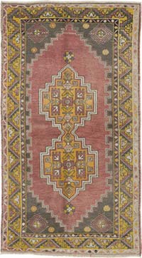 El Dokuma Vintage Hali - 121 cm x 217 cm