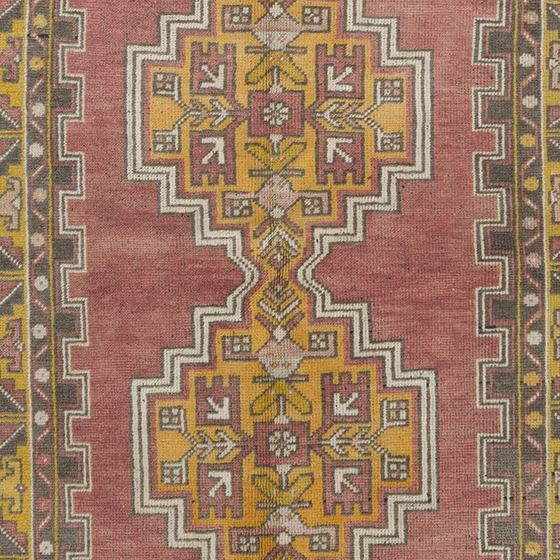 El Dokuma Vintage Halı - 121 cm x 217 cm - K0088079