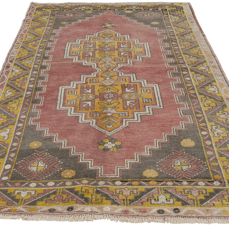 El Dokuma Vintage Halı - 121 cm x 217 cm - K0088079