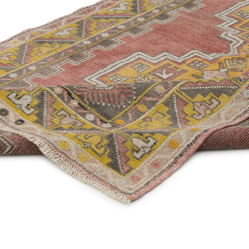 El Dokuma Vintage Halı - 121 cm x 217 cm - K0088079