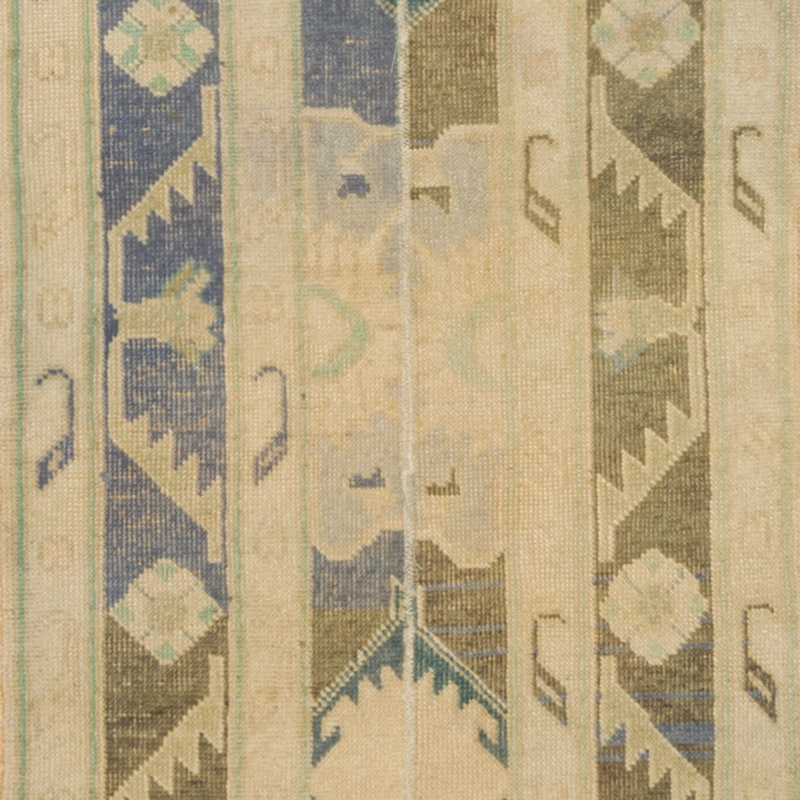 Pasillo Vintage Turco Anudado a Mano - 69 cm x 340 cm - K0088082