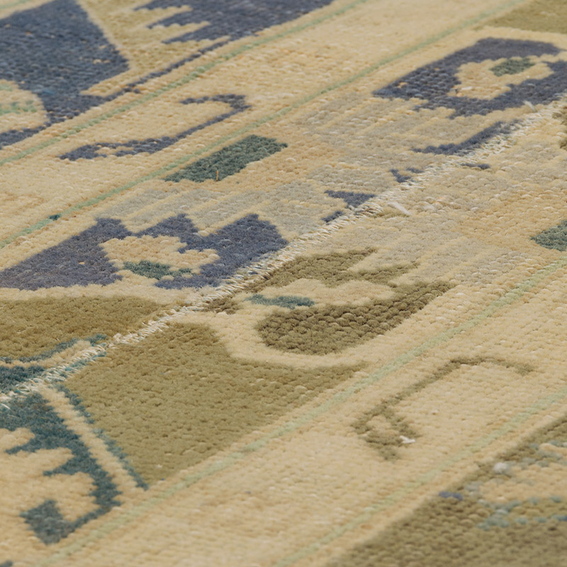 Pasillo Vintage Turco Anudado a Mano - 69 cm x 340 cm - K0088082