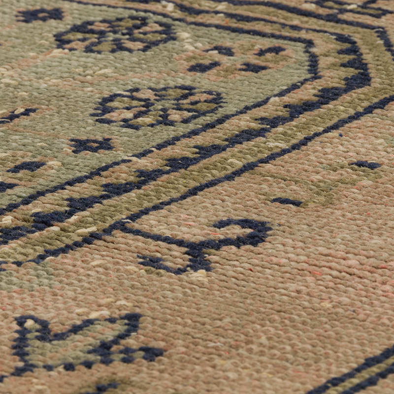 Pasillo Vintage Turco Anudado a Mano - 110 cm x 335 cm - K0088083