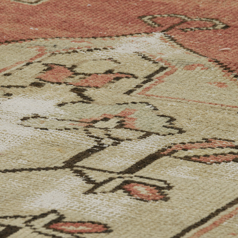 Alfombra Vintage Turca Anudada a Mano - 120 cm x 263 cm - K0088085