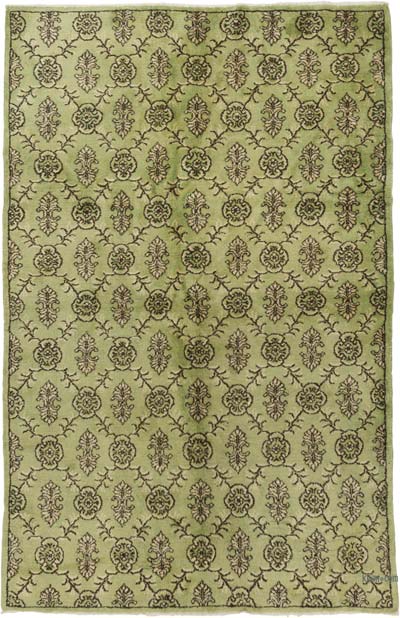 Vintage Turkish Hand-Knotted Rug - 6'  x 9' 1" (72" x 109")