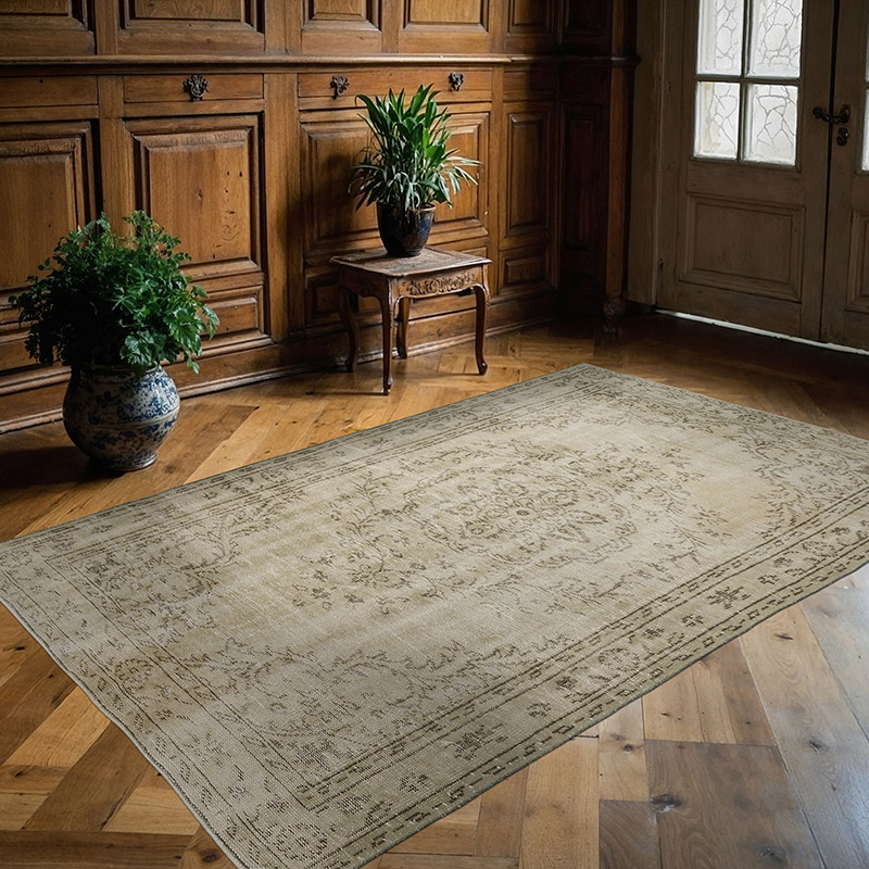 Alfombra Turca Vintage Sobre-teñida - K0088088