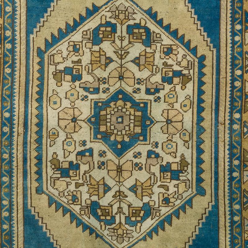 Vintage Turkish Hand-Knotted Rug - 4' 3" x 8'  (51" x 96") - K0088090