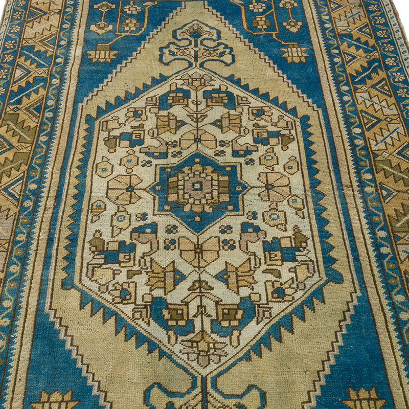 Vintage Turkish Hand-Knotted Rug - 4' 3" x 8'  (51" x 96") - K0088090