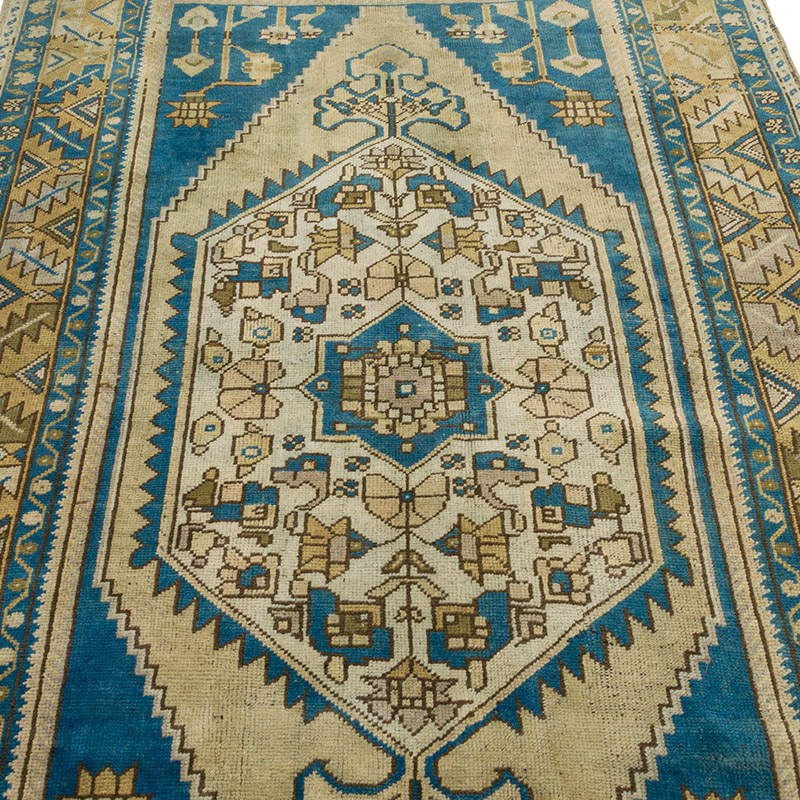 Vintage Turkish Hand-Knotted Rug - 4' 3" x 8'  (51" x 96") - K0088090