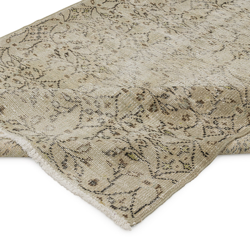 Over-dyed Vintage Hand-Knotted Turkish Rug - K0088092