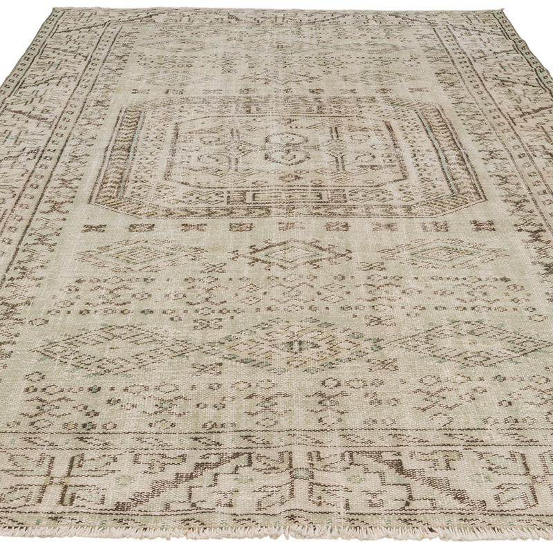 Over-dyed Vintage Hand-Knotted Turkish Rug - K0088096