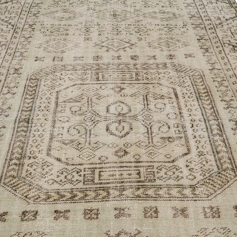 Over-dyed Vintage Hand-Knotted Turkish Rug - K0088096
