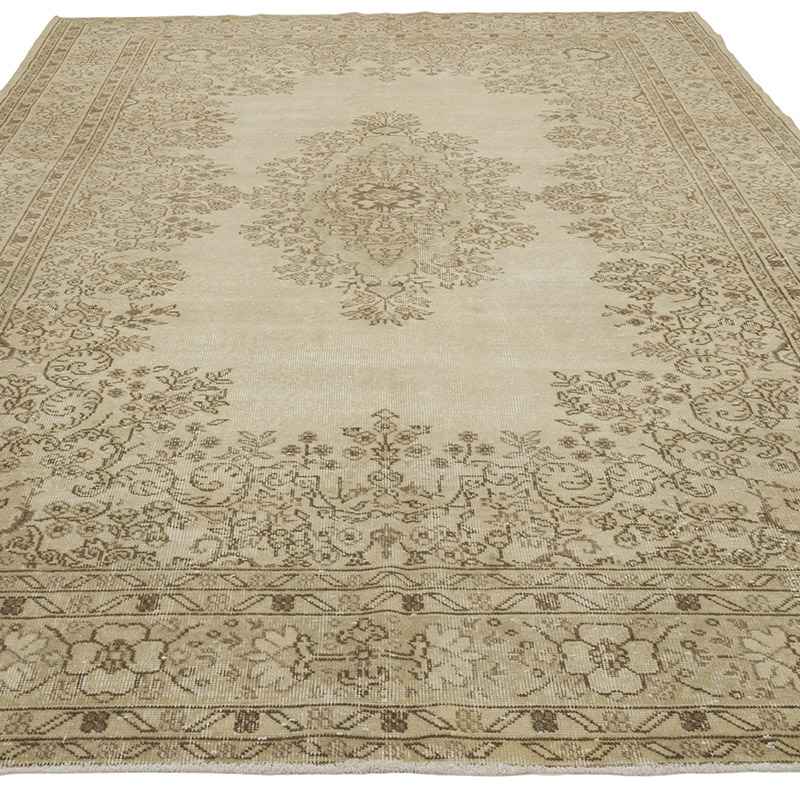 Alfombra Vintage Turca Anudada a Mano - 215 cm x 317 cm - K0088097