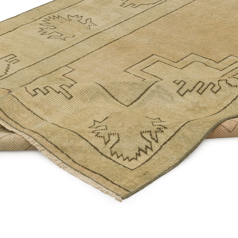Pasillo Vintage Turco Anudado a Mano - 115 cm x 276 cm - K0088098